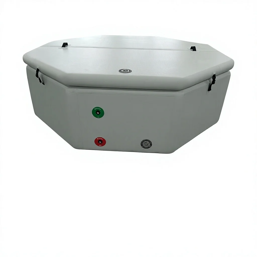 Inflatable Octagonal Ice Bath Tub Drop Stitch PVC Cold Plunge Pool Fitness Use Cold Water Sports Training Outdoor Indoor System