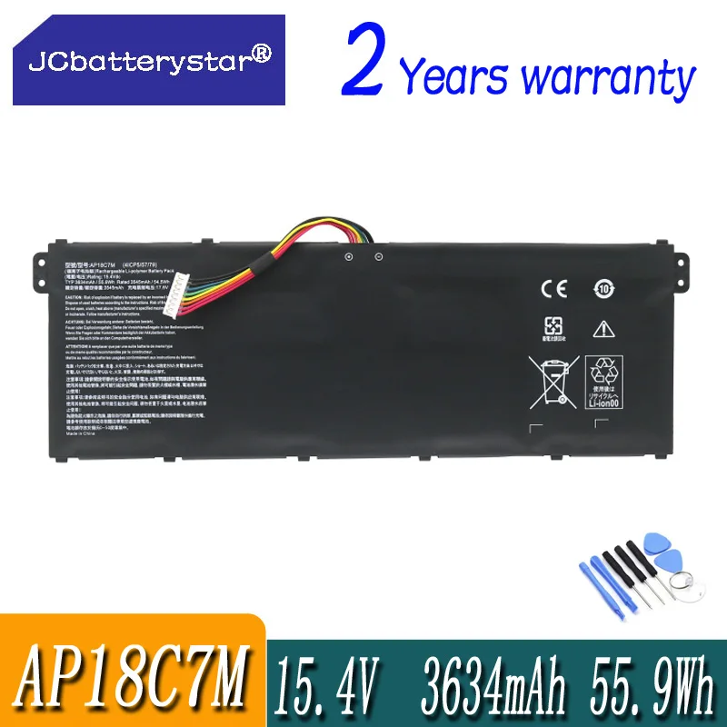 

Новый аккумулятор для ноутбука JC AP18C7M для Acer Swift 5 SF514-54G SP513-54N Series 4ICP5/57/79 15,4 V 3634 WH mAh