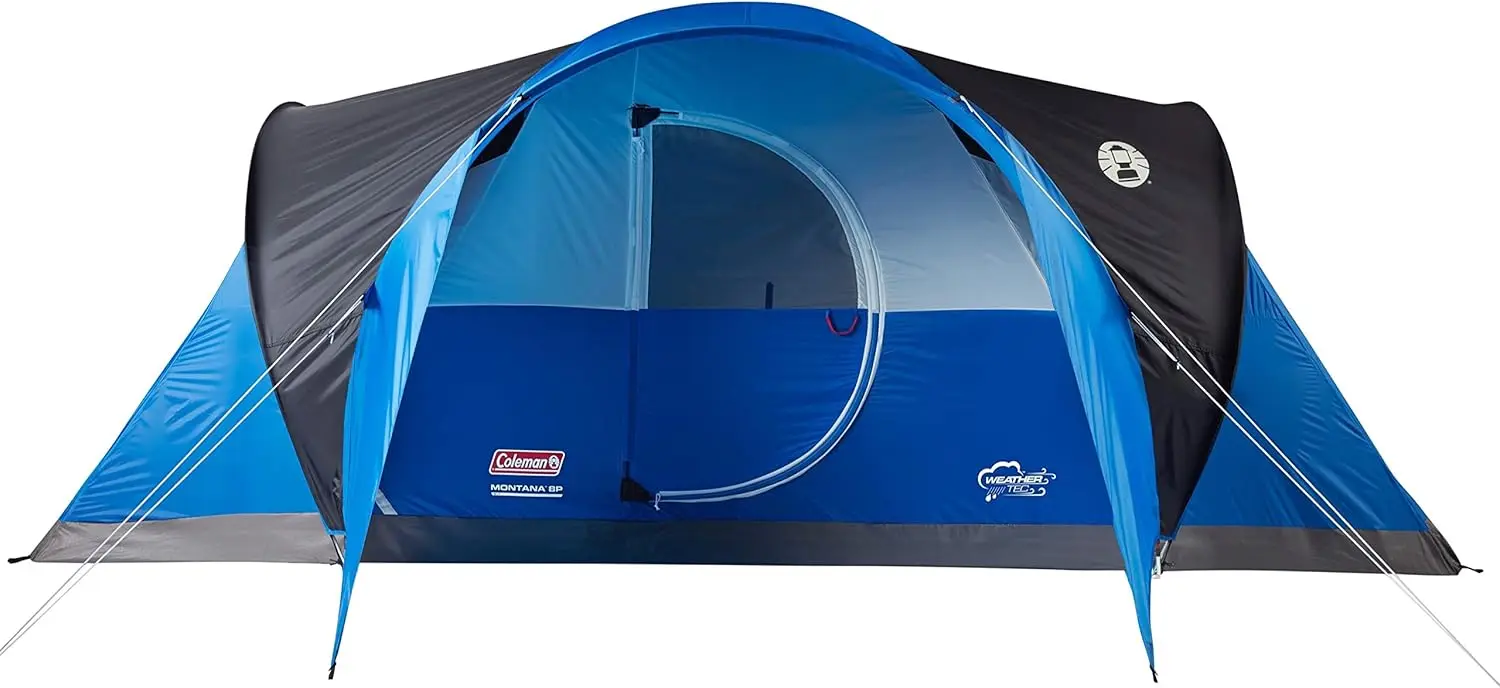 Montana Camping Tent, 6/8 Person Family Tent with Included Rainfly, Carry Bag, and Spacious Interior, Fits Multiple Quee