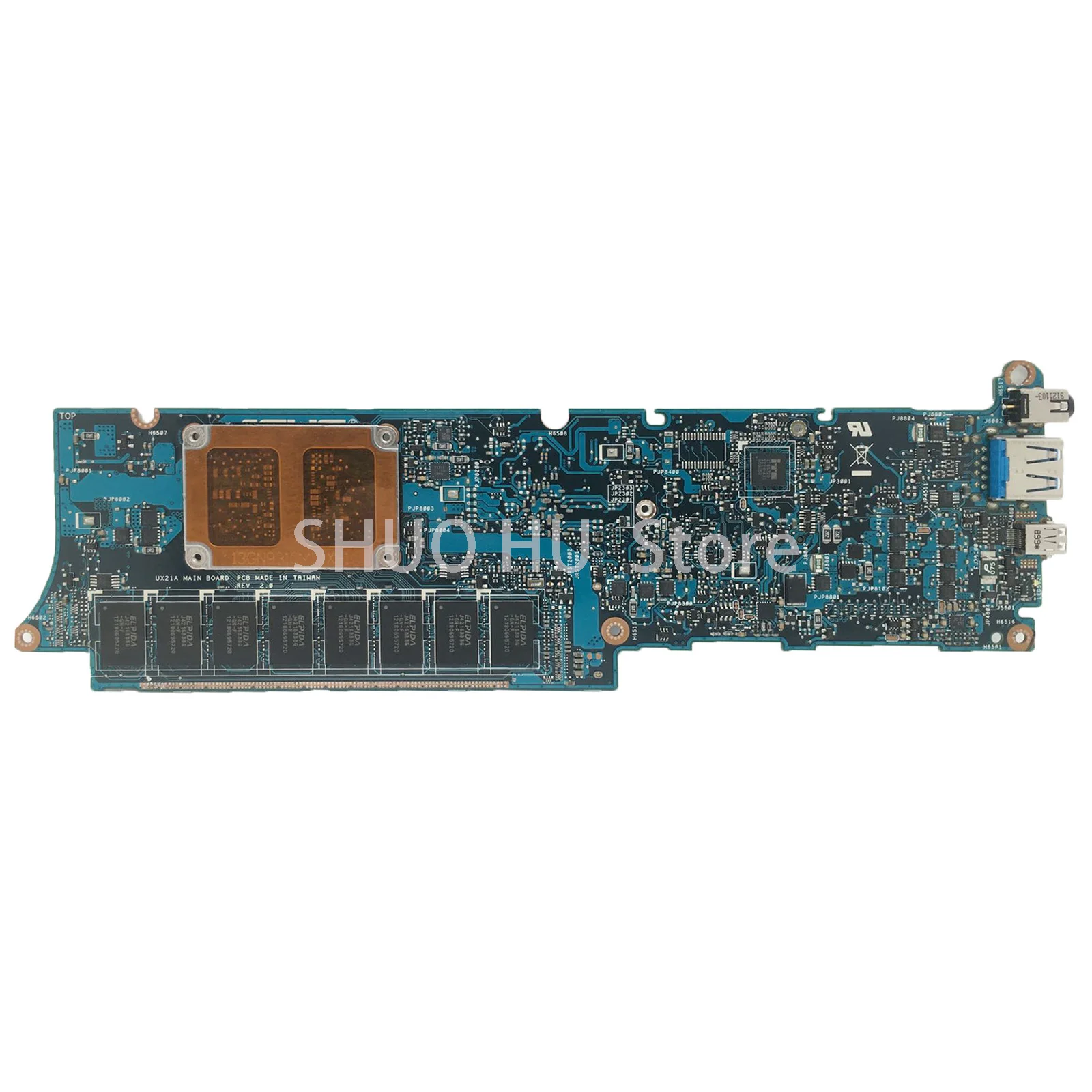 KEFU UX21A Laptop Motherboard i5-3317U i7-3537U CPU 4GB RAM For ASUS UX21 BX21A  Mainboard 100% Test OK