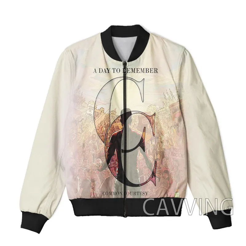 CAVVING 3D Printed   A-Day-To-Remember   Zipper Bomber Jackets Men Overcoat Mens Coat Zip Up Jackets for Women/Men