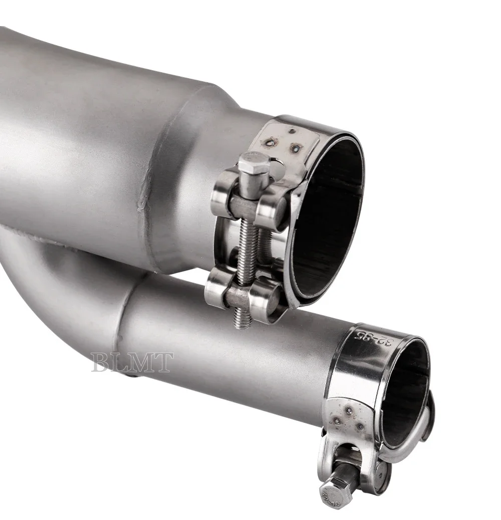 

Slip On For BMW S1000RR S1000 RR 2017 2018 Motorcycle Exhaust Ak Muffler Escape Middle Link Pipe System Carbon Fiber Cover N