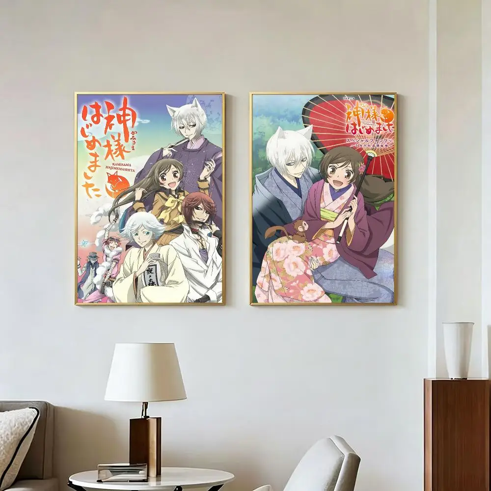 Anime Japanese K-Kamisama Kiss Poster Peel And Stick Wall Art Self Adhesive PP Waterproof Wall Decor Living Room Bedroom Gift