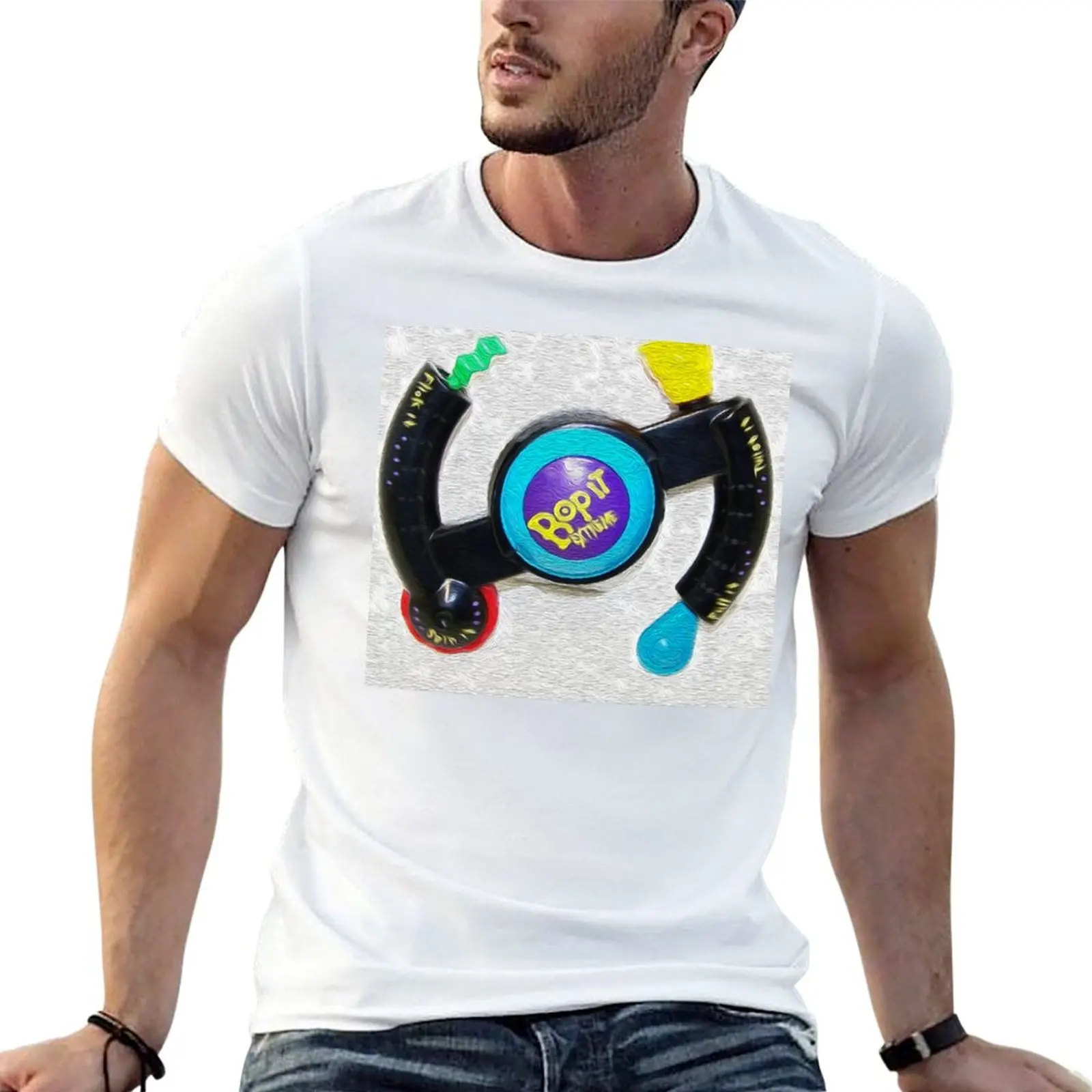 Camiseta Bop It Extreme para hombre, camiseta de algodón, camisetas de algodón para hombre, camisetas 100% algodón para hombre