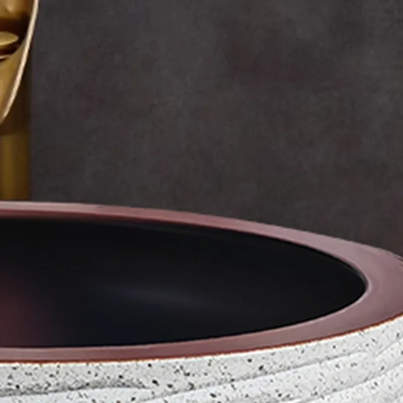 Artistic Ceramic Vessel Sink, Countertop Bathroom , Creative Hand  for Balcony, Small Apartment and Compact Bathroom