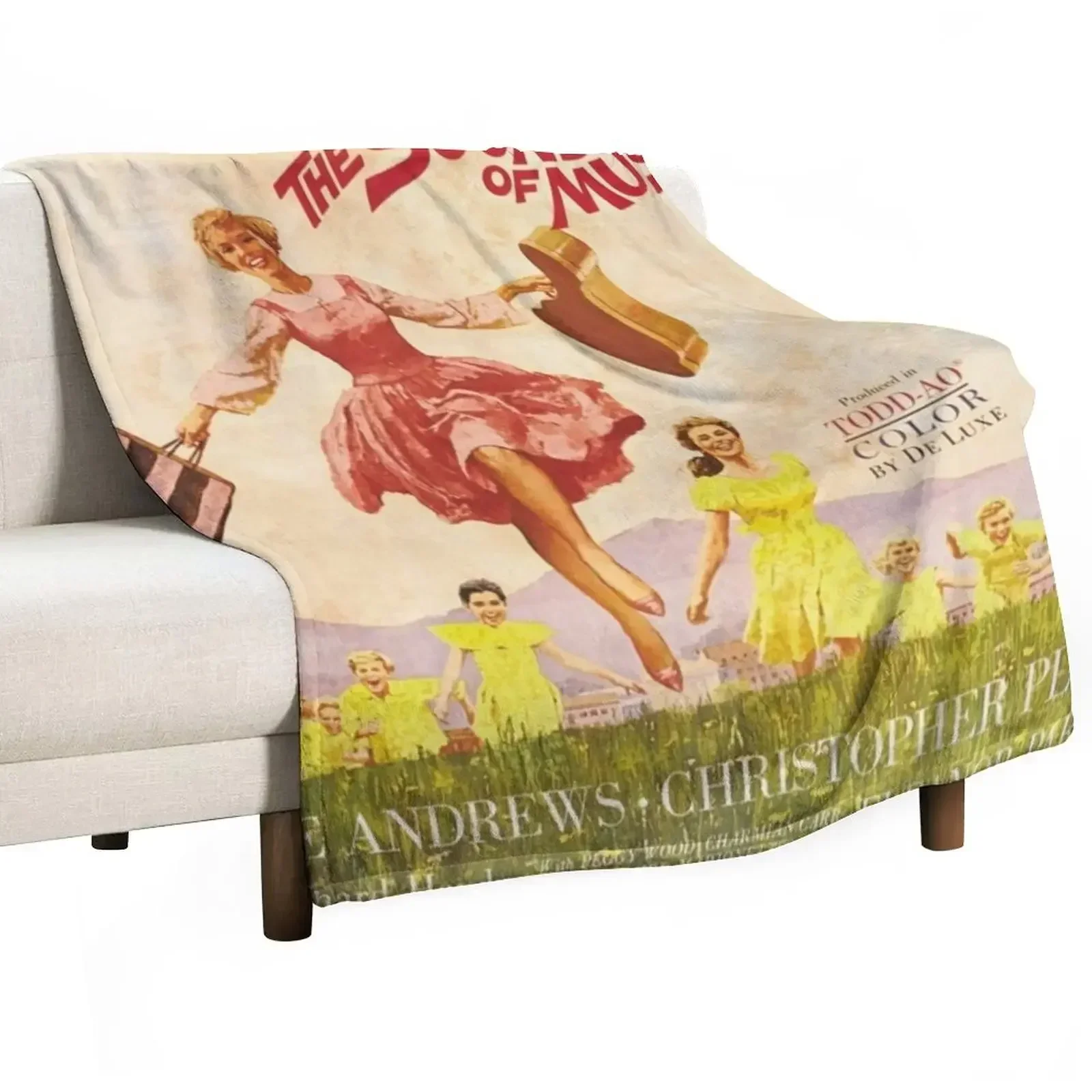 

The Sound Of Music Original Movie Throw Blanket Giant Sofa Flannel Fabric Soft Plaid warm for winter Blankets