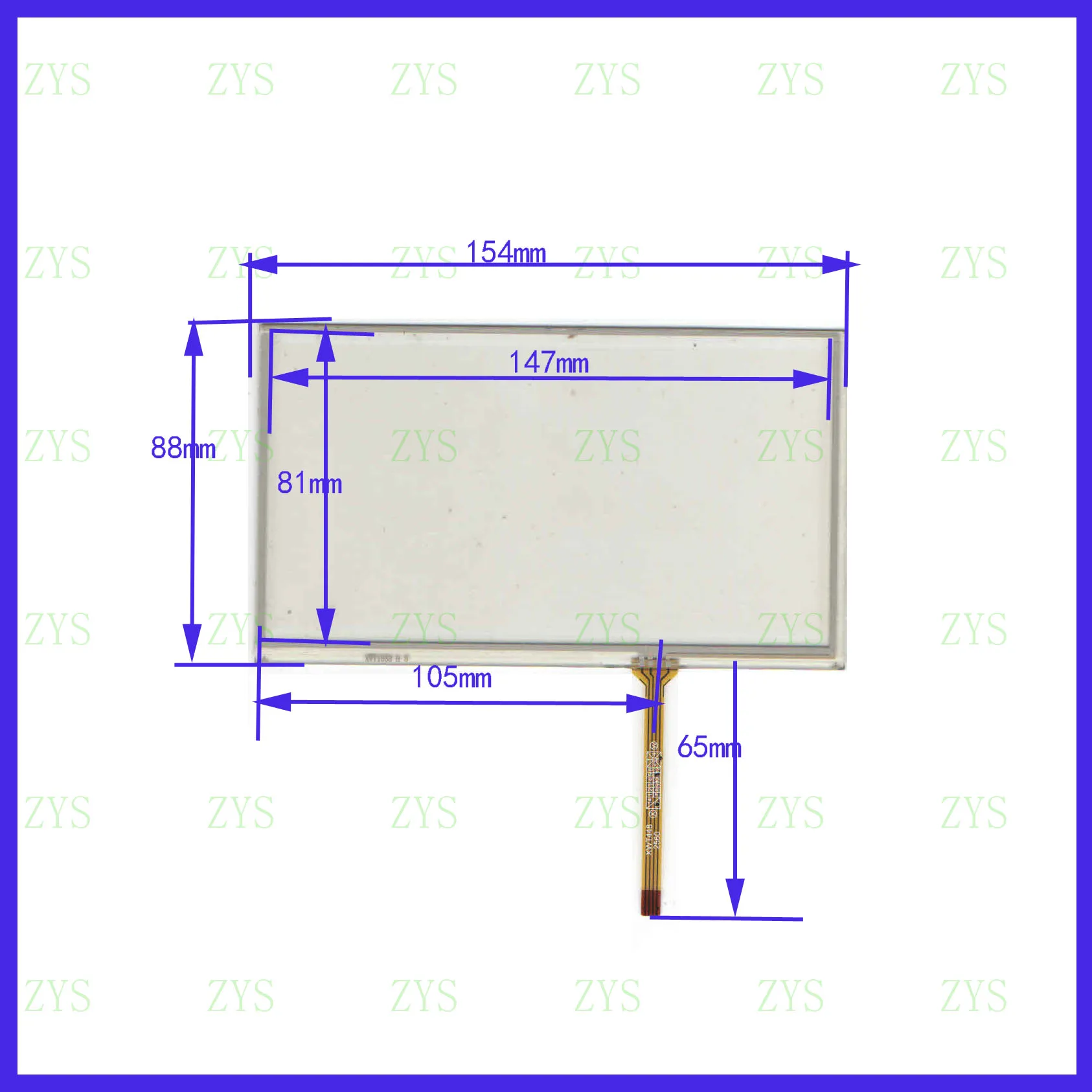 HLDTP1357  6.2inch 4 line For CarDVD touch screen   panel for radio carthis is compatible HLD-TP-1357