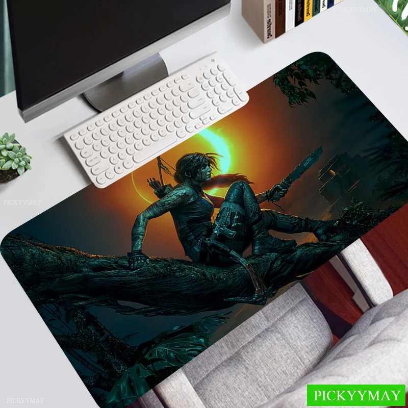 

Tomb Raider Mouse Pad Gaming Mousepad Mat Gamer Mouse Mat Keyboard Mat Desk Mat Carpet Mausepad 900x400 For Computer Laptop Pad