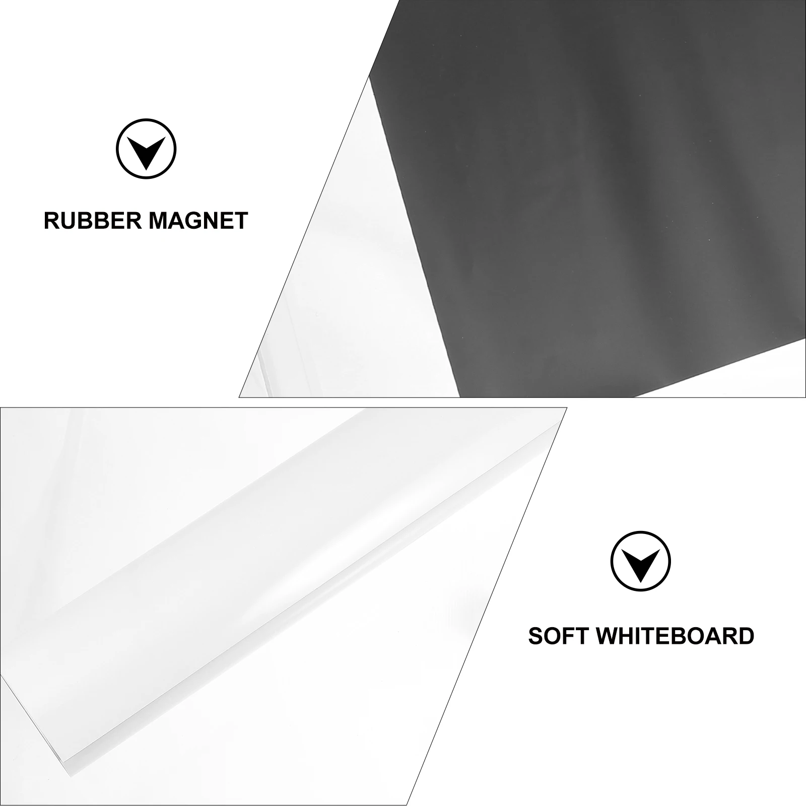 

Magnetic Whiteboard Sticker Reusable Erasable Planner Dry Write Fridge Home Supplies Self Stick Note Pad Soft Magnetic Surface