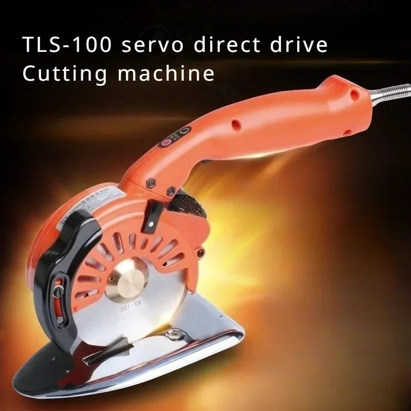 100/125 Type 200W/300W Electric Circular Knife Cutting Machine Brushless Hand Push Adjustable Speed Cut Cloth