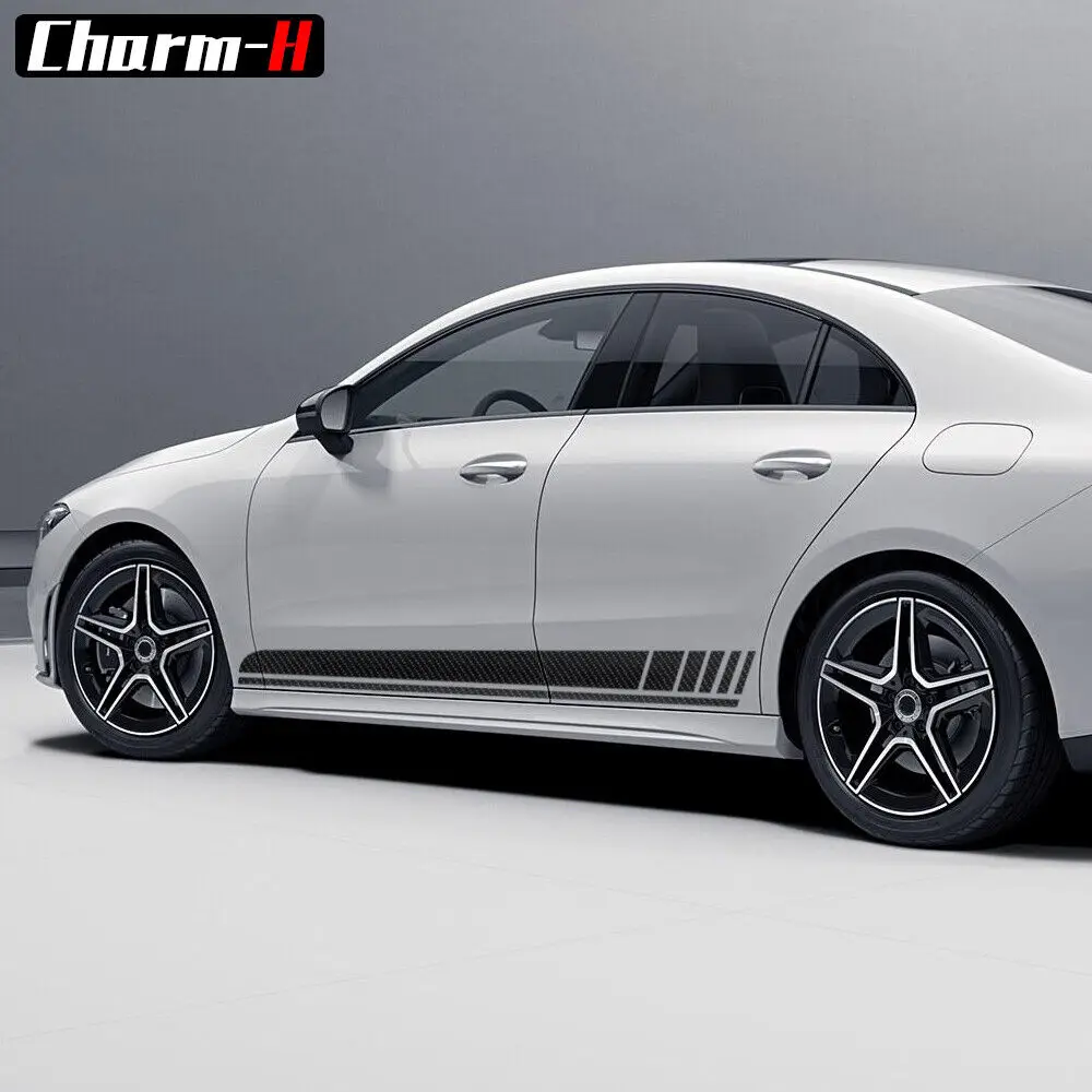 ملصق خطوط جانبية لغطاء السيارة لسيارة Mercedes Benz CLA C118 CLA220 250E CLA35 CLA45