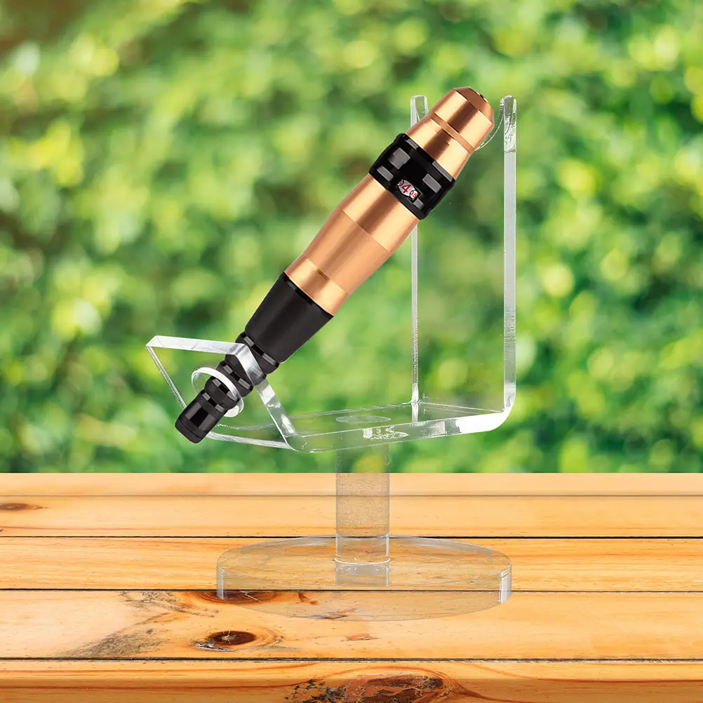 

2Pcs Acrylic Display Stand Sturdy Multi-functional Pen Holder Rack Tattoo Eyebrow Machine Storage Showcased Plastic