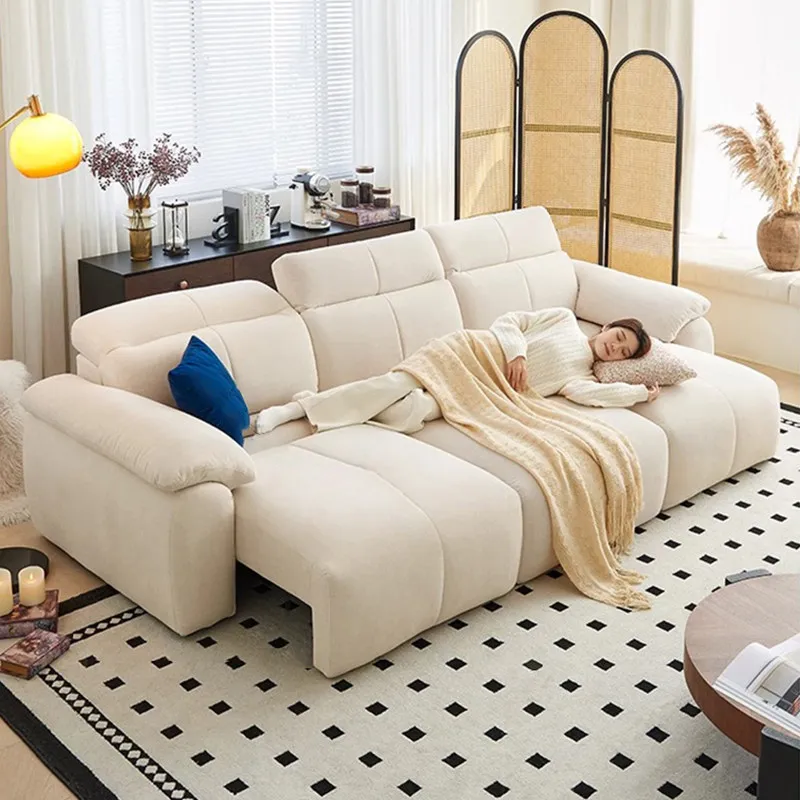 Designer White Electric Recliner Sofa Full Size Lazy Living Room Electric Recliner Sofa Apartments Relax Relaxsessel Furniture