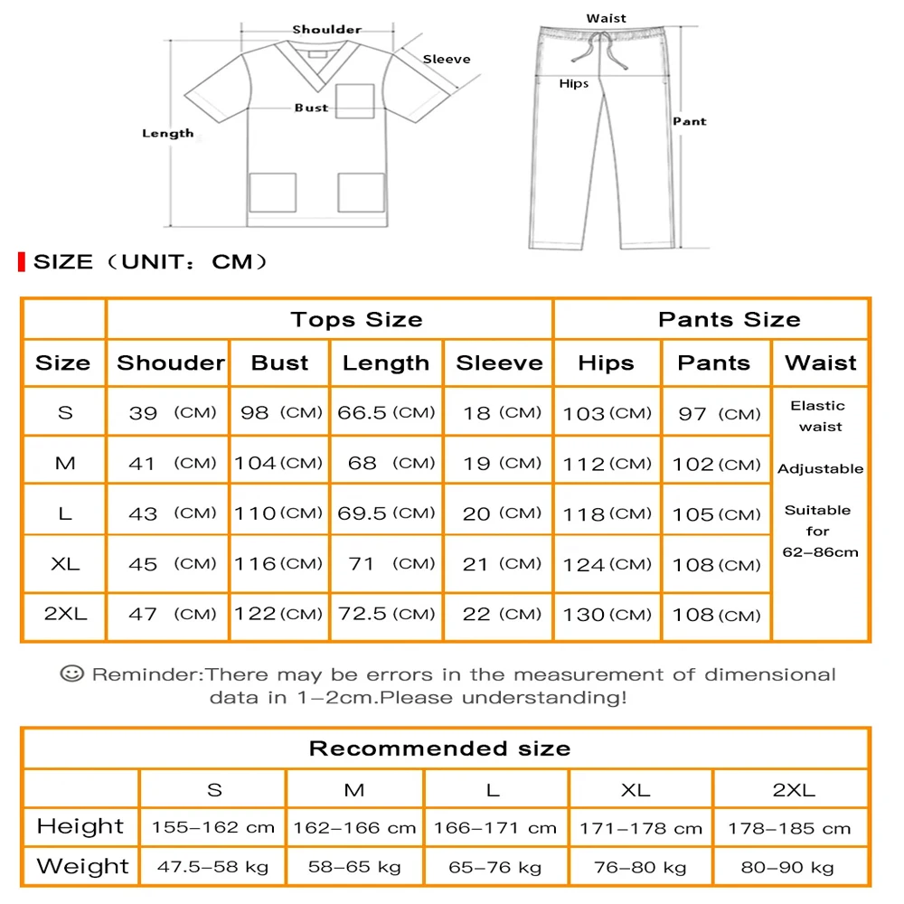 مجموعة دعك مرنة تناسب الجسم للنساء ، الزي الطبي لغرفة العمليات ، زي موحد للممرضات ، بدلة جراحية ، أحادية اللون ، جديدة