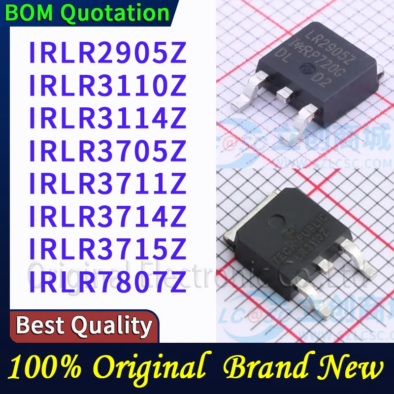 

5pcs/lot IRLR2905Z IRLR3110Z IRLR3114Z IRLR3705Z IRLR3711Z IRLR3714Z IRLR3715Z IRLR7807Z In stock Original High quality