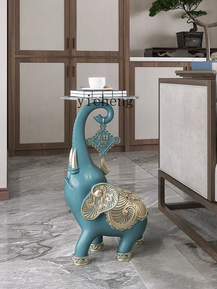 TQH6.12  Elephant Floor Housewarming Gifts Living Room Home Decoration TV Cabinet