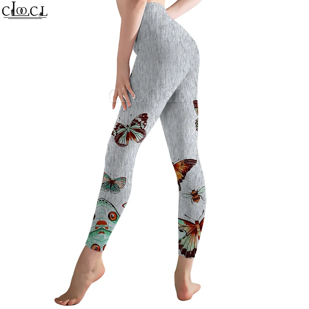 CLOOCL Women Legging Beautiful Butterflies Pattern 3D Printed Trousers High Waist Stretch Sports Legging Jogging Yoga Pants