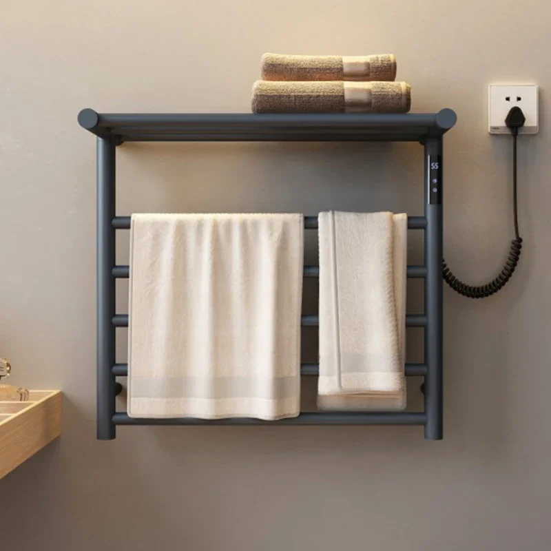 Thermostatic Electric Towel Rack Drying , Bath    , Touch Display, Automatic Heating