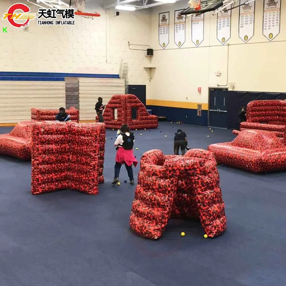 Nave veloce Gonfiabile CS Wars Battle Arena Air Paintball Field CS Bunkers Gonfiabile Paintball Bunker Copertura per ostacoli
