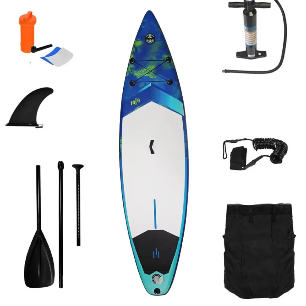 

surfboard paddle board inflatable stand-up paddle board easy to carry water park beach wave board