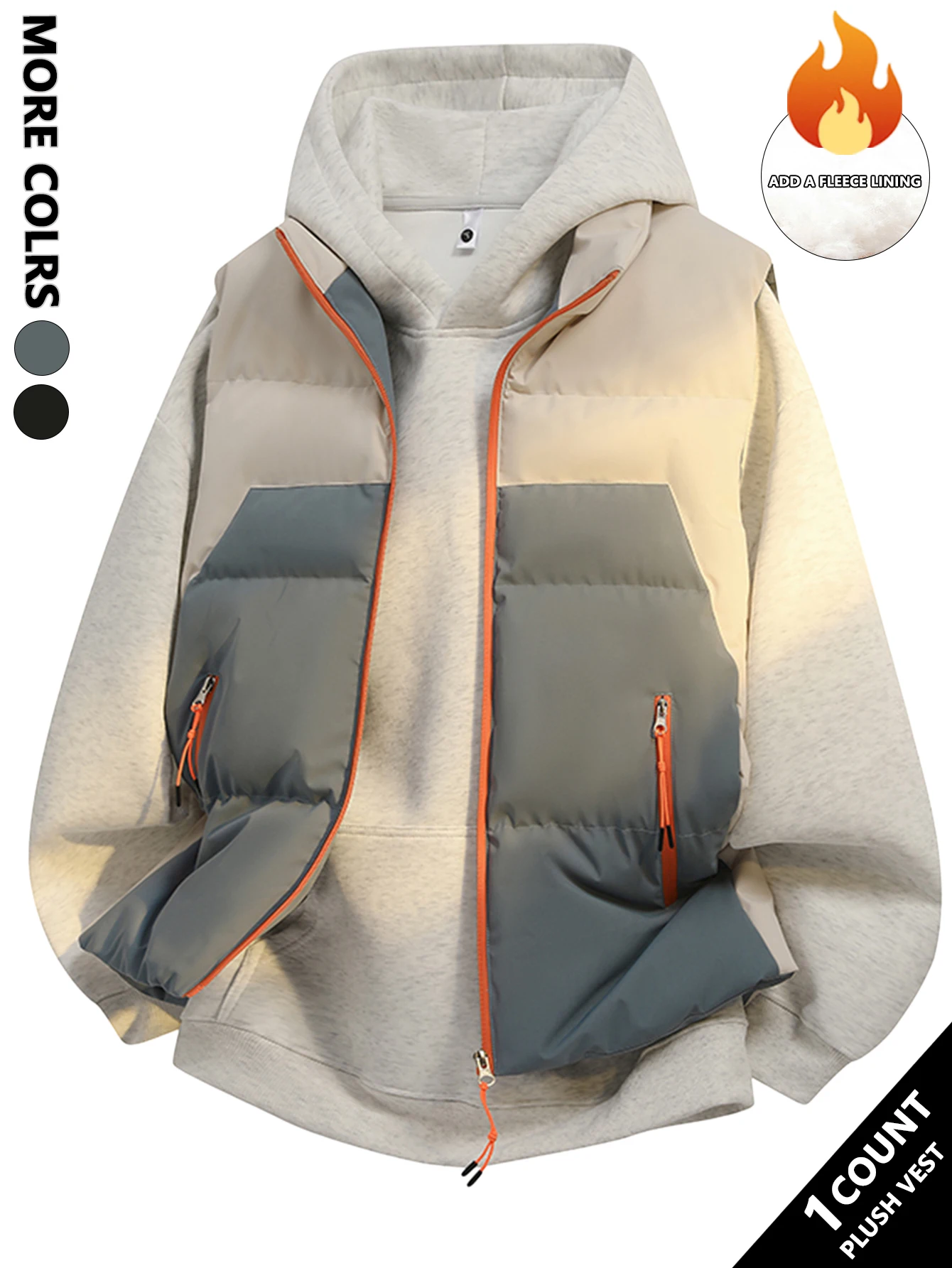 Autumn New Casual Vest with Multi-Pocket Workwear Design, Crisp Fabric for a Neat Look, Suitable for Daily Commuting / Versatile Layering