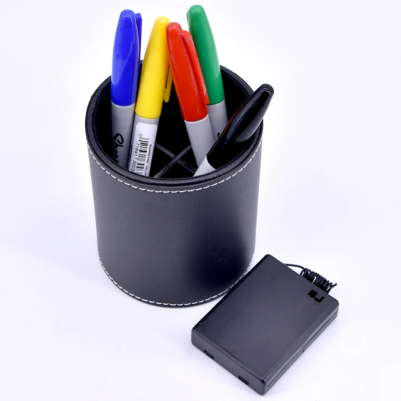 Color Pen Prediction Magic Trick with Leather Pen Holder, Stage Close Up Illusion Accessory for Magician Mentalism Fun Gimmick
