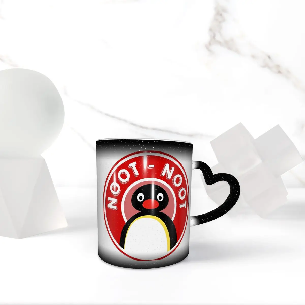 Pingu Noot Noot Pingu The Pengouin Red Mug Funny Ceramic Coffee Cups Tea Mugs Milk Cup Drinkware Gift for Friends