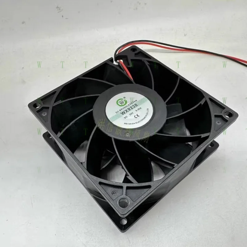 H 1 Pcs for WX9238 DC24V 0.45A Inverter Cooling Fan 90 * 90 * 38MM 2-Wire