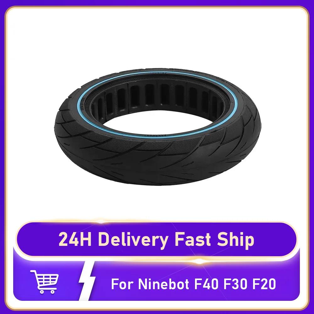 

Взрывозащищенная бескамерная шина 10x2.125 для электросамокатов Ninebot F40 F30 F20, 10-дюймовая цельнолитая резиновая шина с сотовой структурой, аксессуары