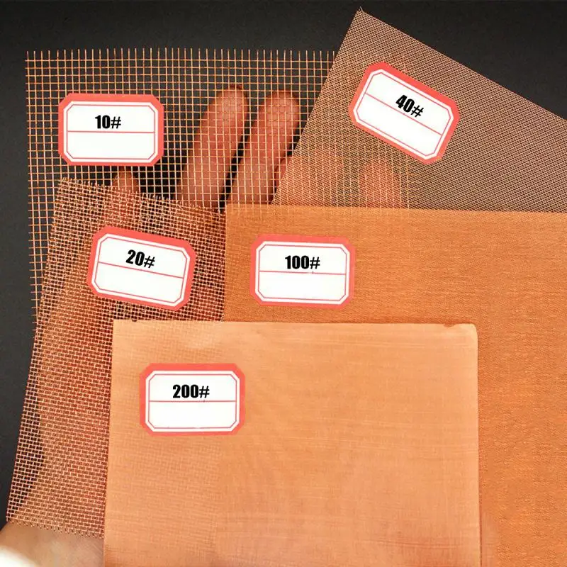 1pcs Copper Mesh 10-200 Mesh Shielding Fabric Filter Copper Screen Dry Sift Screens Signal Screen Net metal screen copper - Image 4