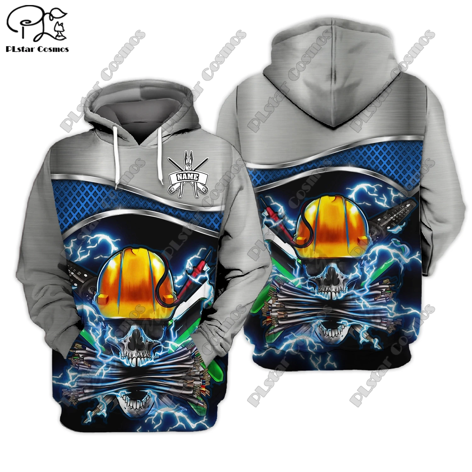 New 3D printed customized name electrician hoodie/sweatshirt/zipper hoodie/T-shirt/jacket for men /women street casual wear D-3