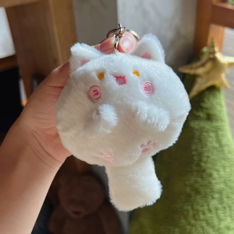 new Little Rabbit fat cat Pendant Keychain Creative Cute Cartoon Plush Toy Doll Bag Pendant Keychain fashione decorate cute gift