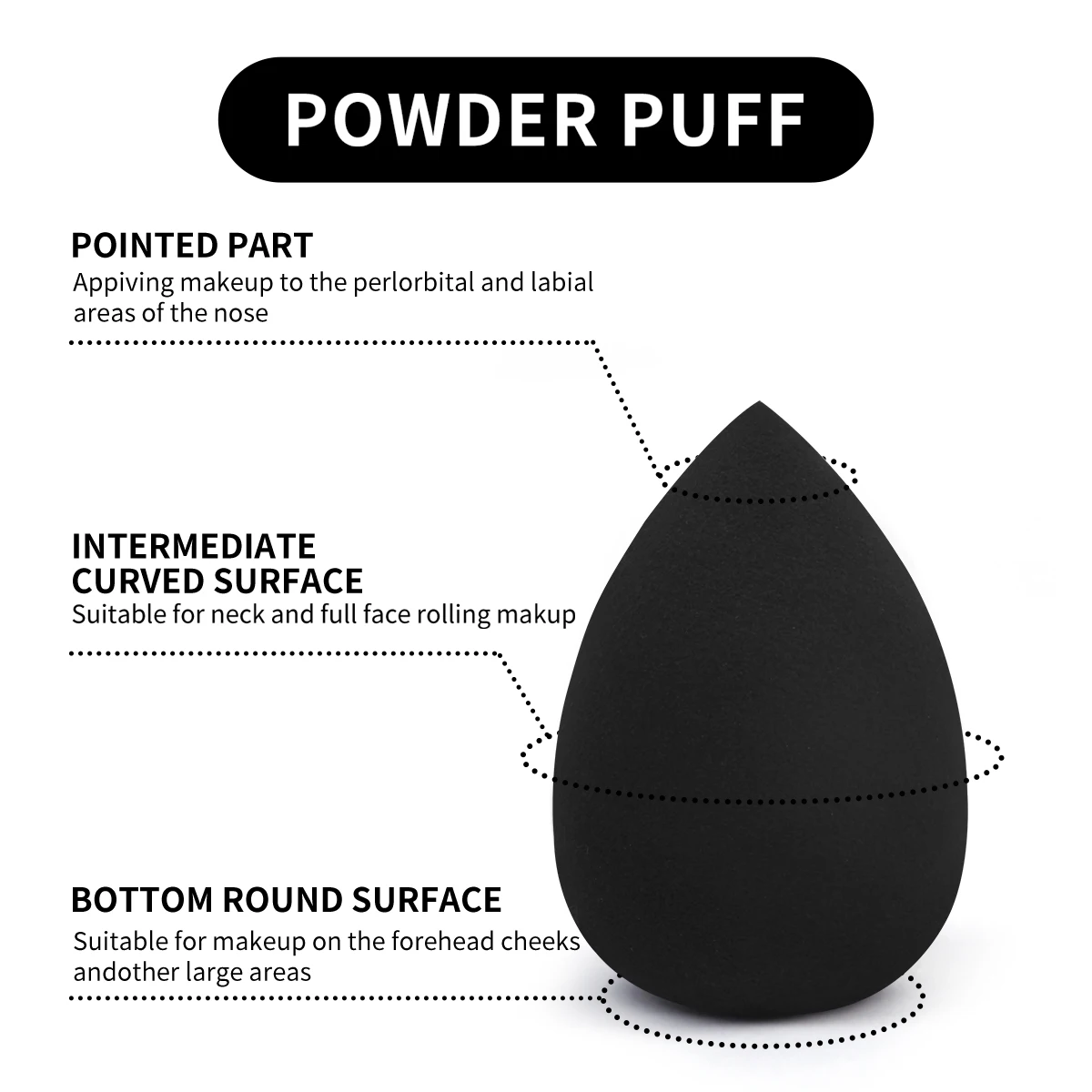 MAANGE 50-teiliges Make-up-Pinsel-Set, 30-teiliges Make-up-Pinsel mit Dreieck, Puderquaste, Beauty-Ei für Puder, Foundation, gemischte Schönheitswerkzeuge