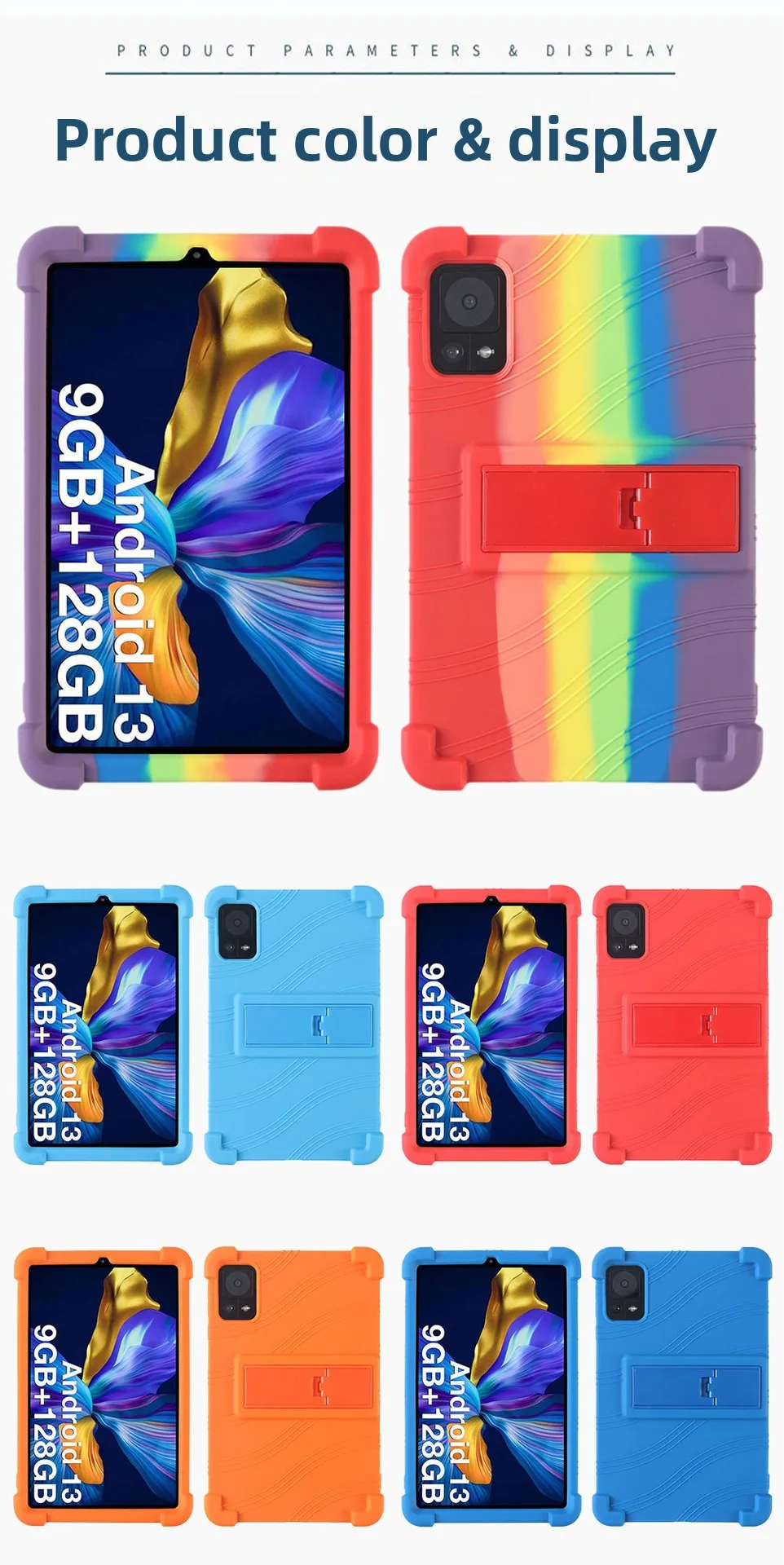 Stoßfeste TPU-Hülle für DOOGEE T20 Mini 8.4, Vollständiger Schutz mit Ständer, Mehrere Farben – Detail 9