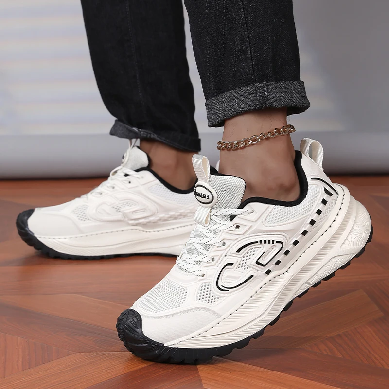 

Весна-лето 2024, легкая повседневная спортивная обувь в стиле ретро, универсальные кроссовки Old Dad, прогулочная спортивная обувь с дышащей сетчатой верхней частью