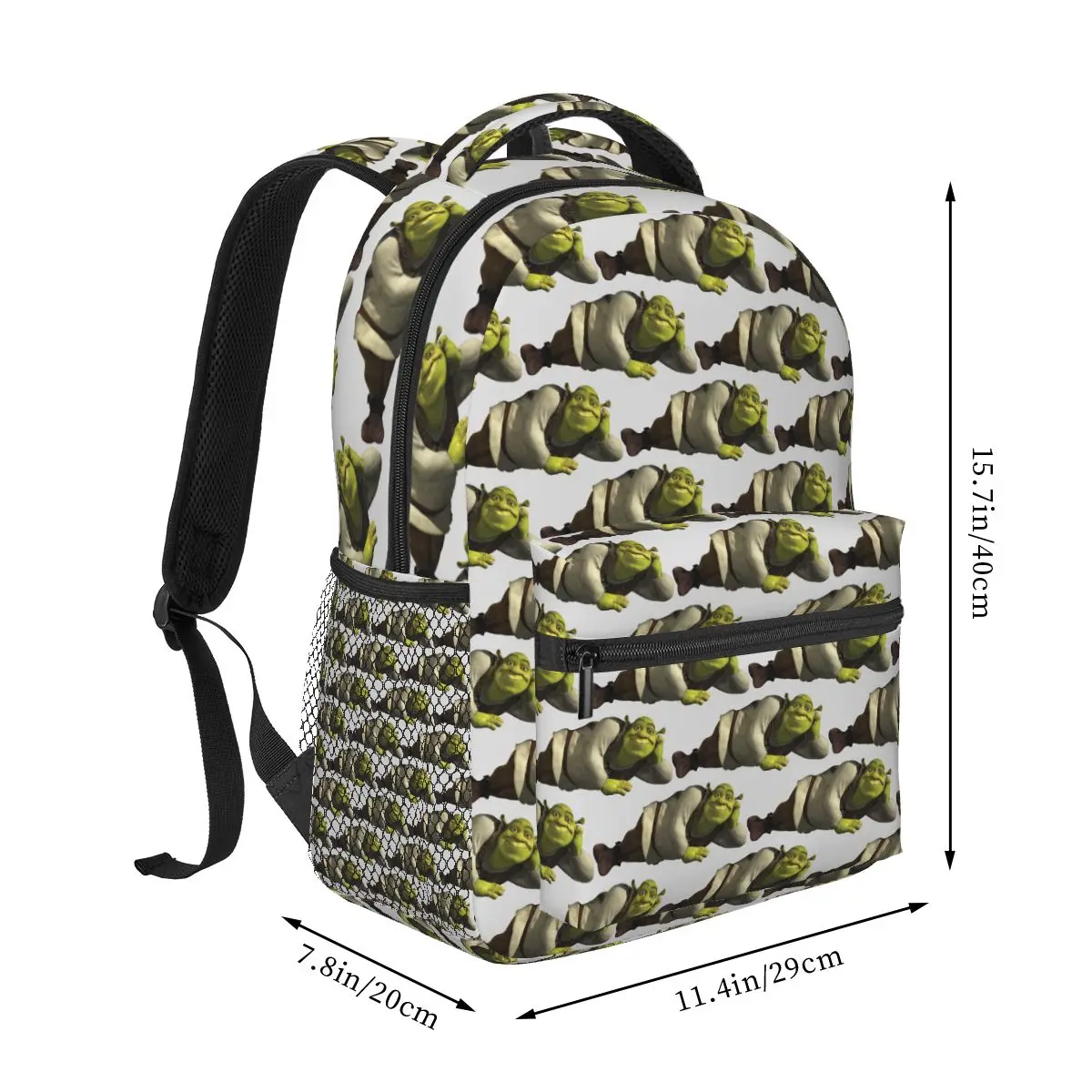 Come Into My Swamp - Shrek Backpacks Boys Girls Bookbag Students School Bags Cartoon Kids Rucksack Shoulder Bag Large Capacity