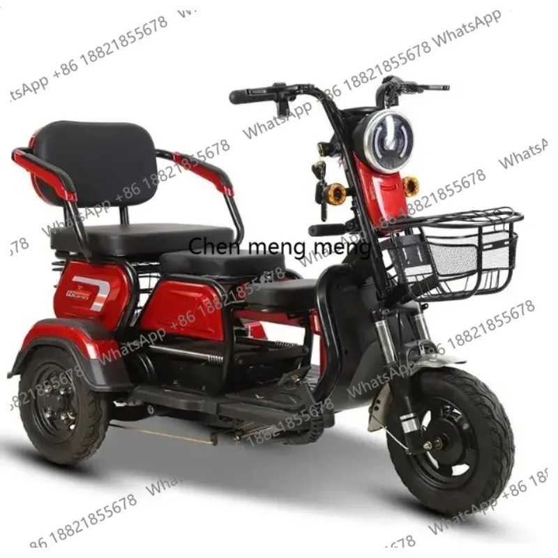 Hot Sales Electric 3 Wheels Mobility Tricycle 600W Cargo E Bike Accept Customization
