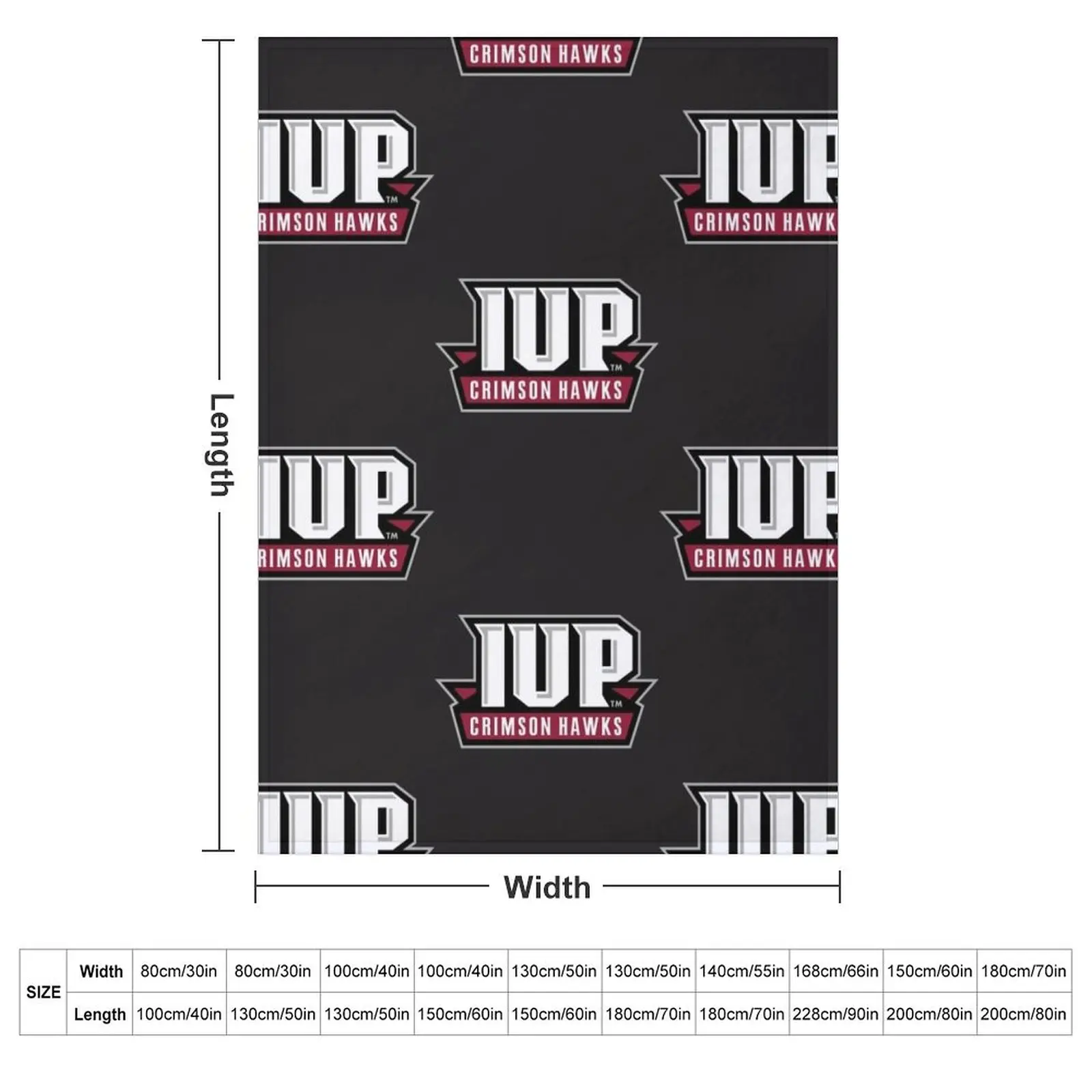 IUP Crimson Hawks Club Classic T-Shirt Throw Blanket Thins for winter Weighted Heavy Blankets