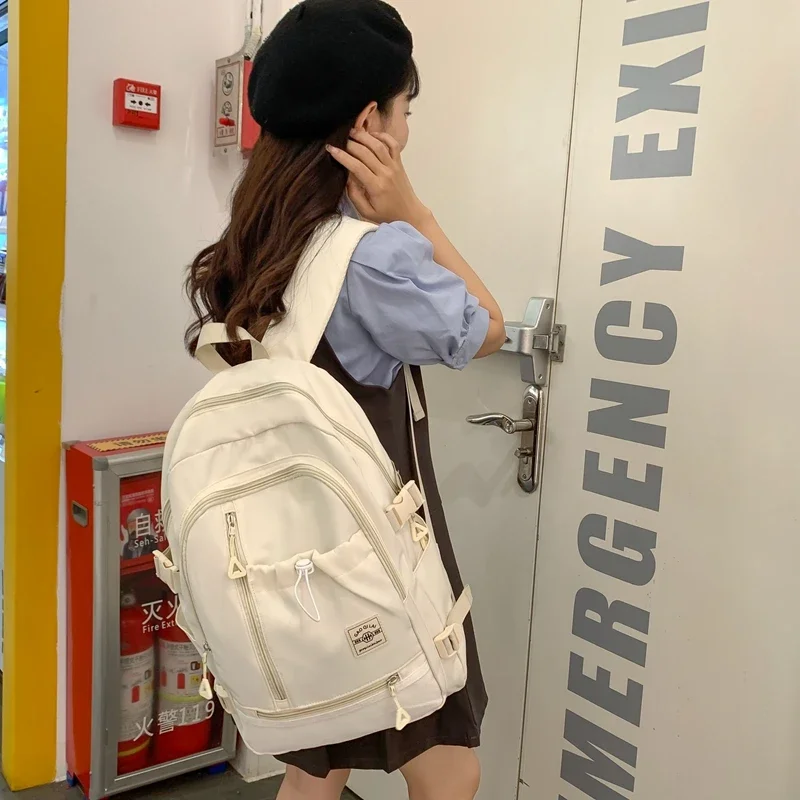 High Capacity Commuting Backpacks Solid Zipper Softback Women\'s Bags on Sale 2024 Simplicity Backpacks Bolsas Femininas