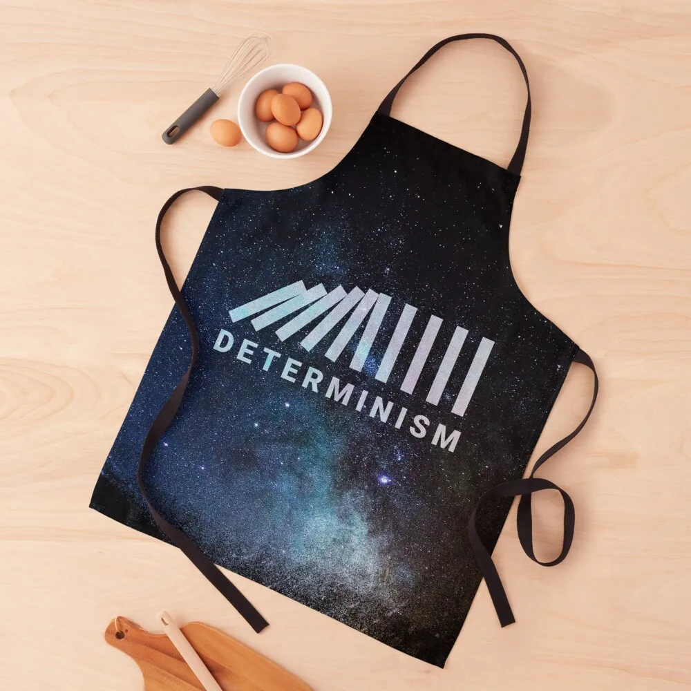 Determinism print- Philosophy Design- Apron for women with pocket Kitchen New 2022 Year Apron