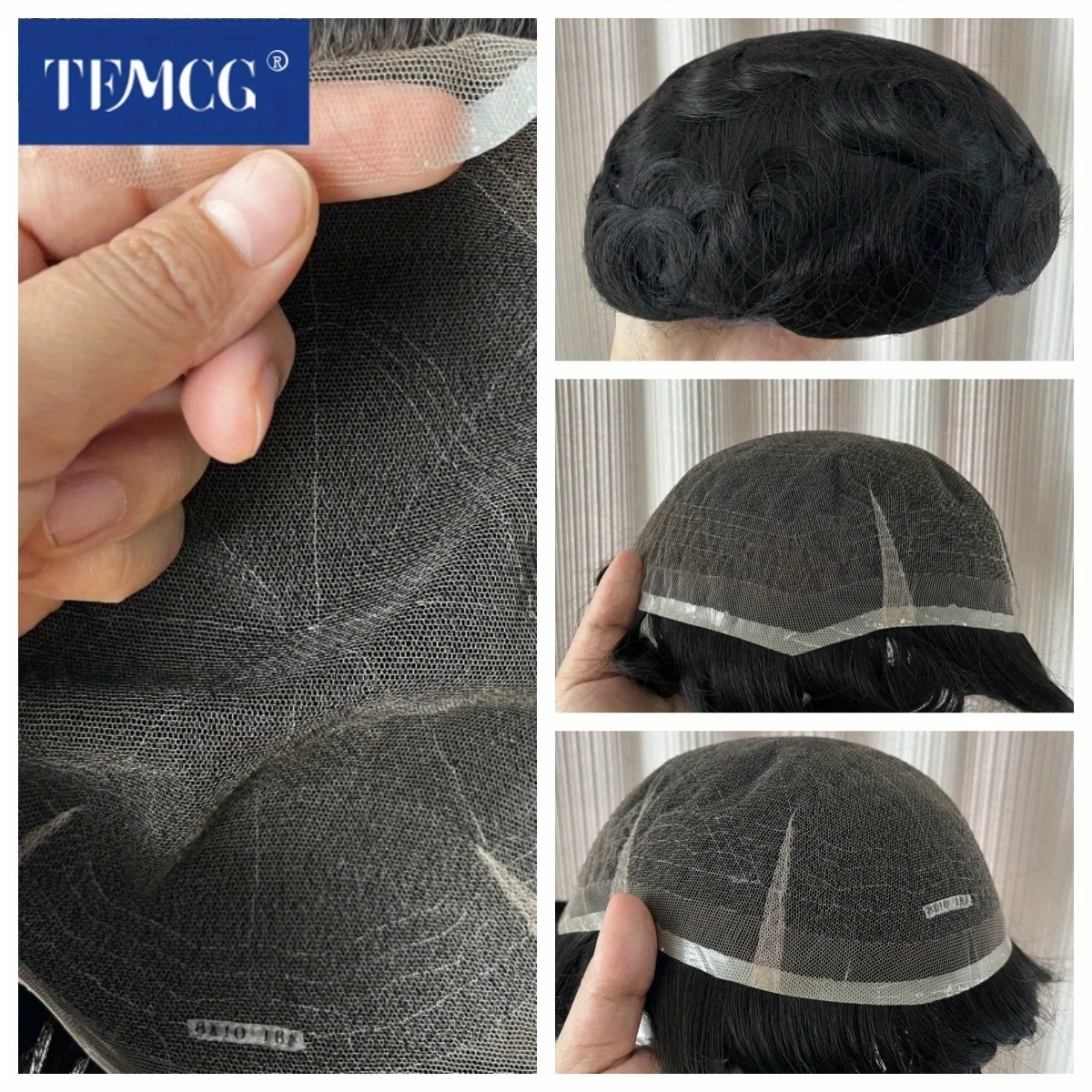 

New Swiss Full Lace Men'S Toupee #64 with a Lace Base Made from Human Hair, Designed for Fathers. This Natural Wig for Men Featu