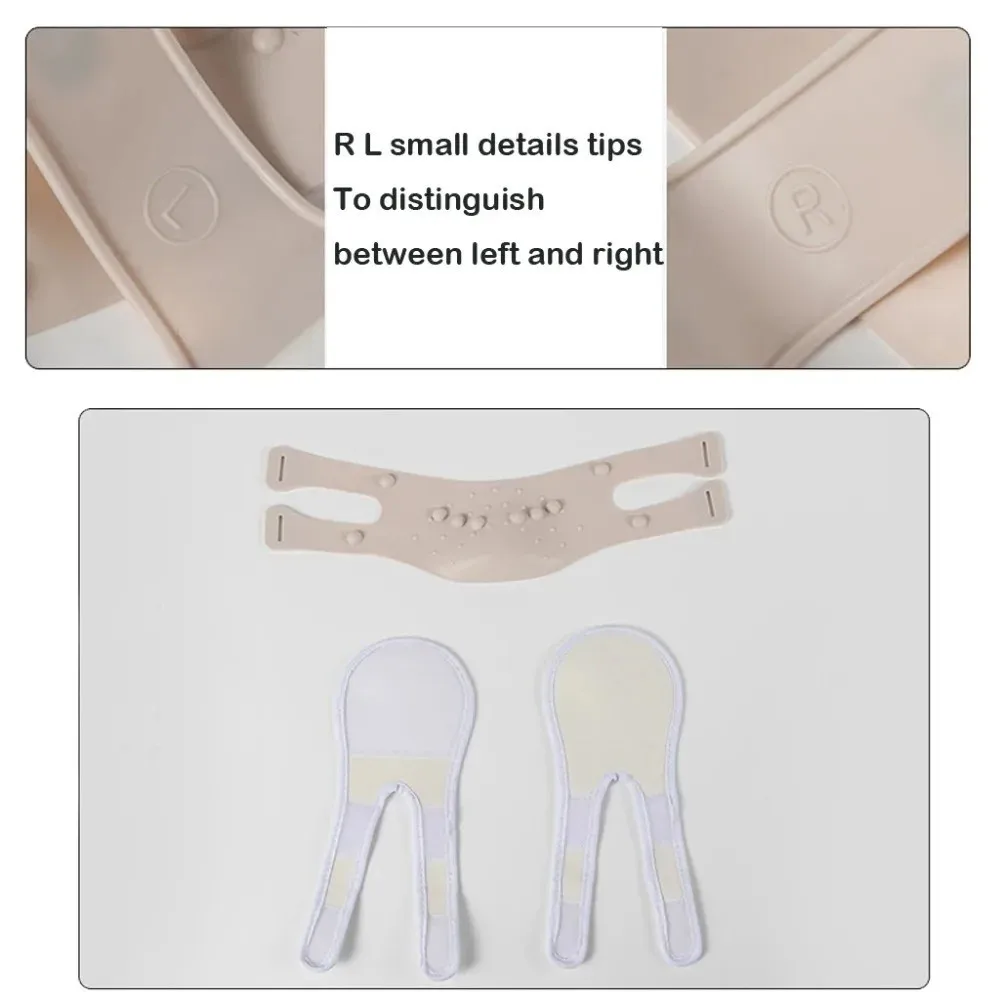 Dünner Gürtel, elastisches Silikon, Gesichtsschlankheitsbandage, Kinn, Wangenlift, Gesichtsmaske, Gesichtslift, Gürtel, V-Linie, Gesichtsformer für Damen