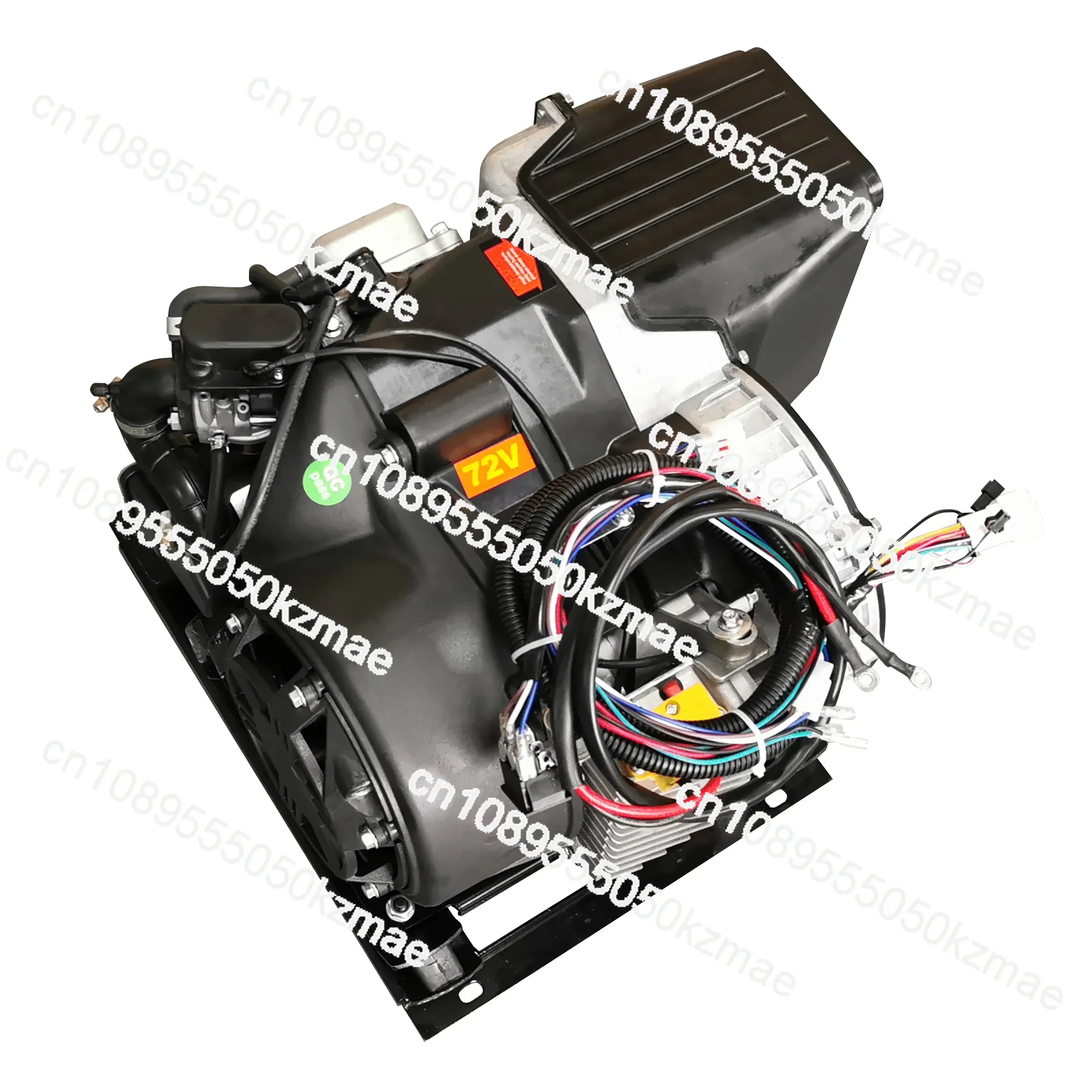 Electric vehicle, three wheeled vehicle and vessel, range extender, hybrid generator engine