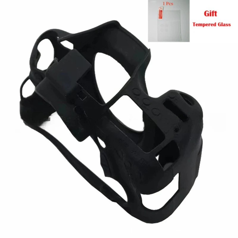 For Canon EOS 70D Micro-single camera protective case SLR camera Silicone camera bag Soft rubber cover +1 PCS Free Tempered Film