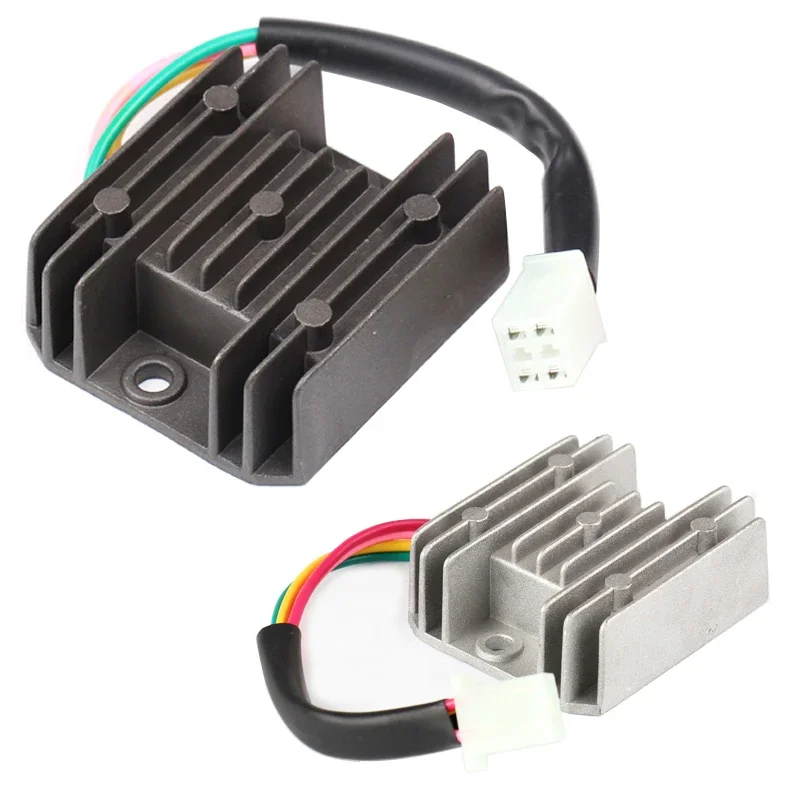 12V 4 Wires Voltage Regulator Rectifier For GY6 50cc 80cc 100cc 120cc 150cc Motorcycle Scooter Moped ATV Aluminium