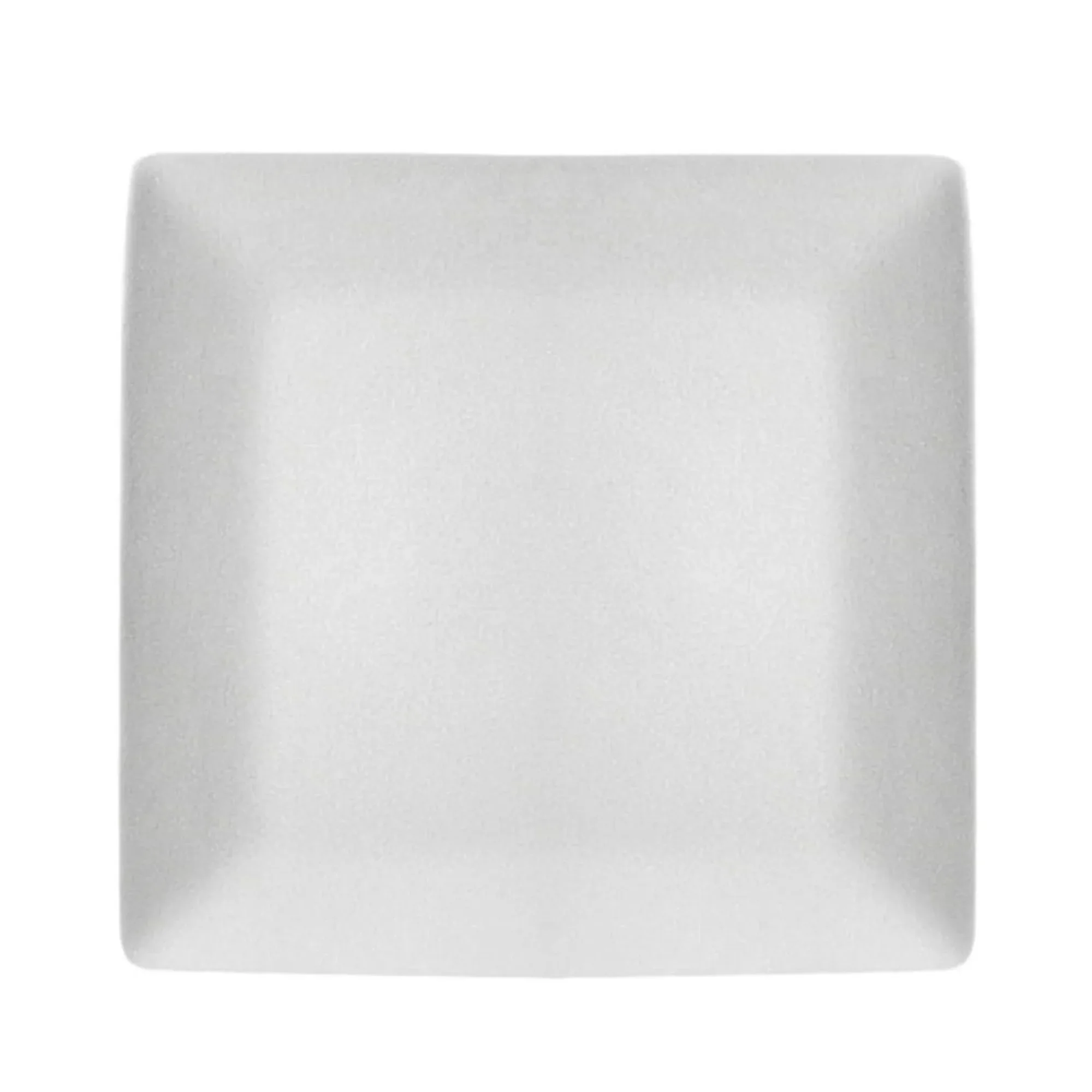 طقم أواني طعام مكون من 12 قطعة من الخزف الحجري المربع الكريمي، آمن للاستخدام في غسالة الأطباق والميكروويف