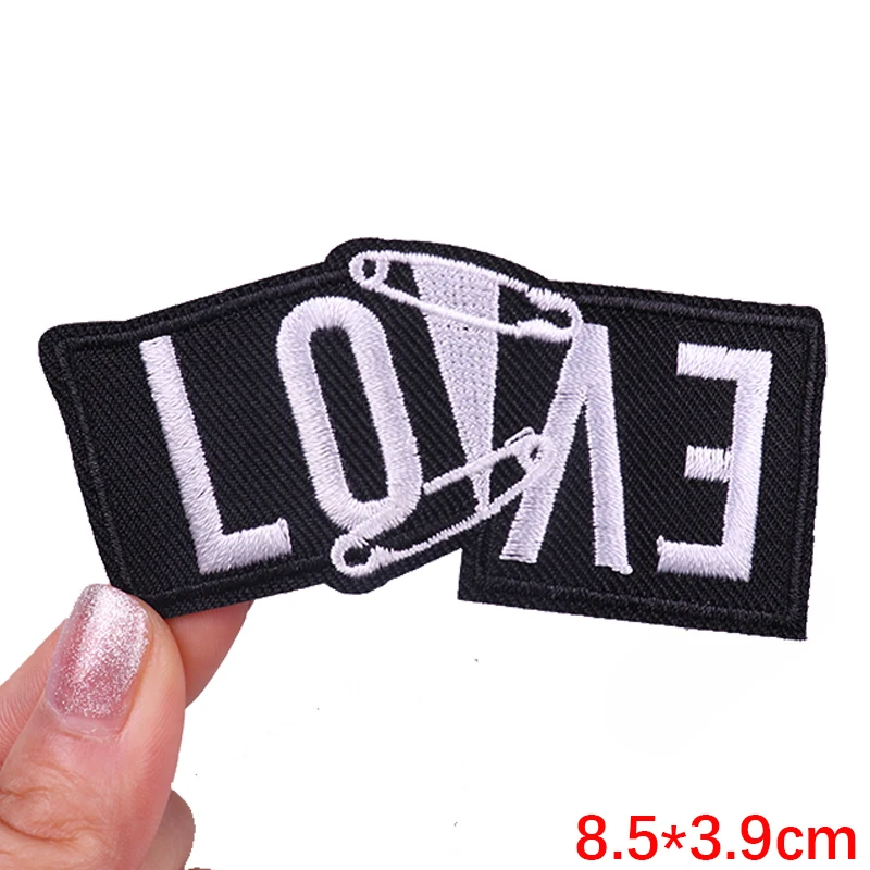 Rock/Schädel Stickerei Patch Band Patch Eisen auf Patches für Kleidung thermoadhäsive Patches auf Kleidung DIY Punk Stil Nähen Aufkleber – Detail 22