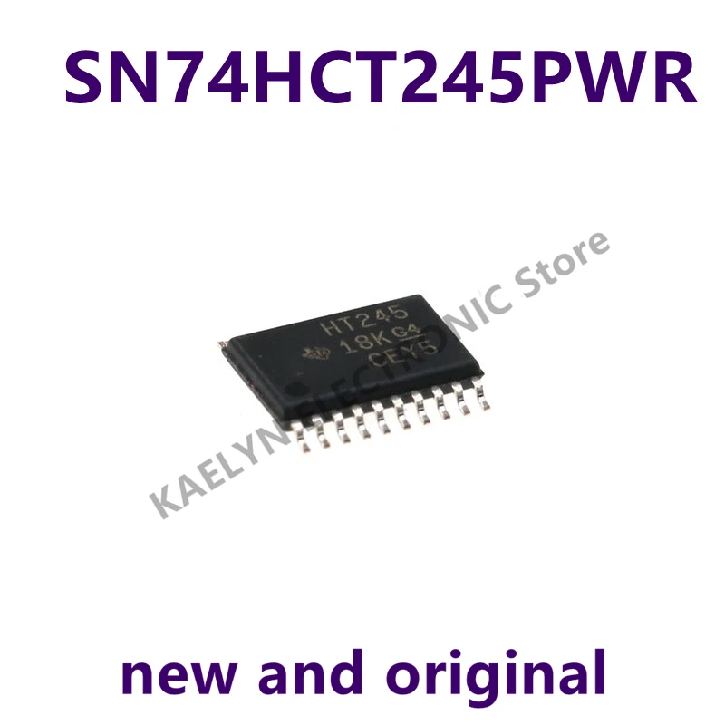 10pcs/lot New and Original SN74HCT245PWR SN74HCT245 Transceiver, Non-Inverting 1 Element 8 Bit per Element 3-State Output