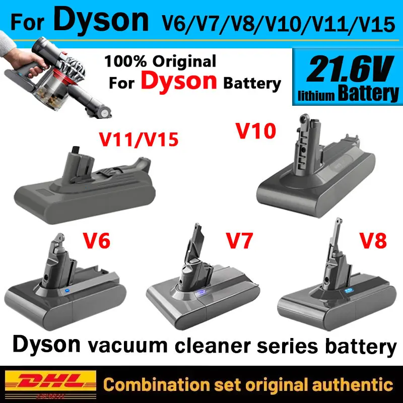 

New Vacuum Cleaner Rechargeable Battery for Dyson V6 V7 V8 V10 V11(V15) Series SV07 SV09 DC58 Absolute Fluffy Animal Pro Bateria