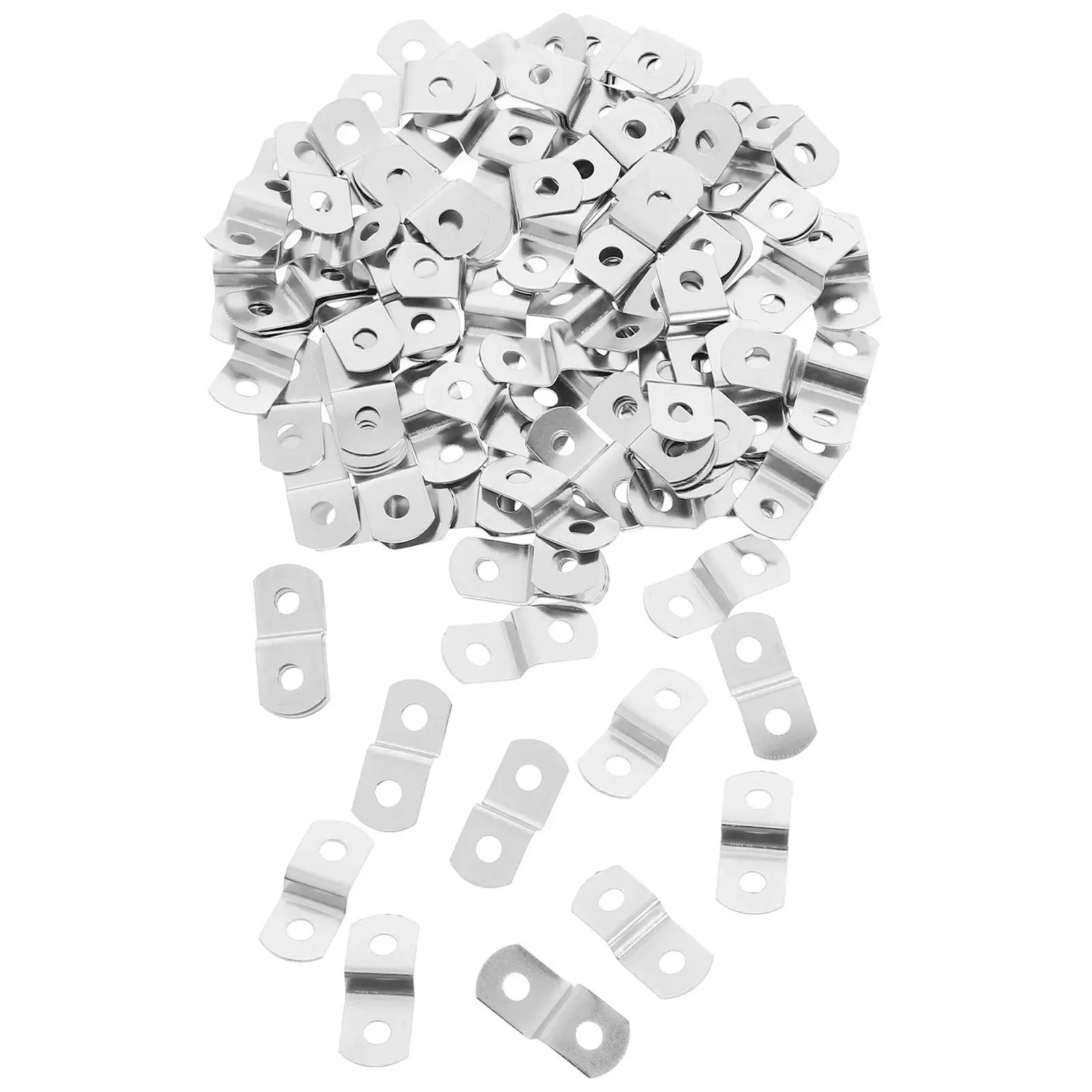 

120Pcs Angle Brackets Z Clips Fixed Connectors for Photo Frame Mirror Cabinet Picture Frame Fastener Offset Canvas Clips